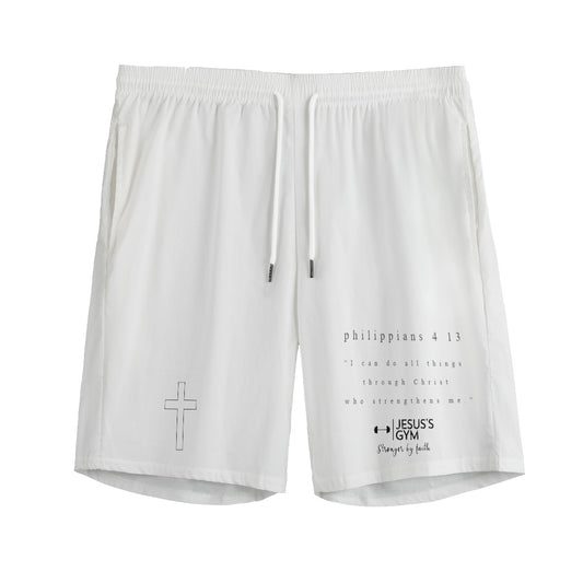 JESUS'S GYM philippians 4 13 shorts