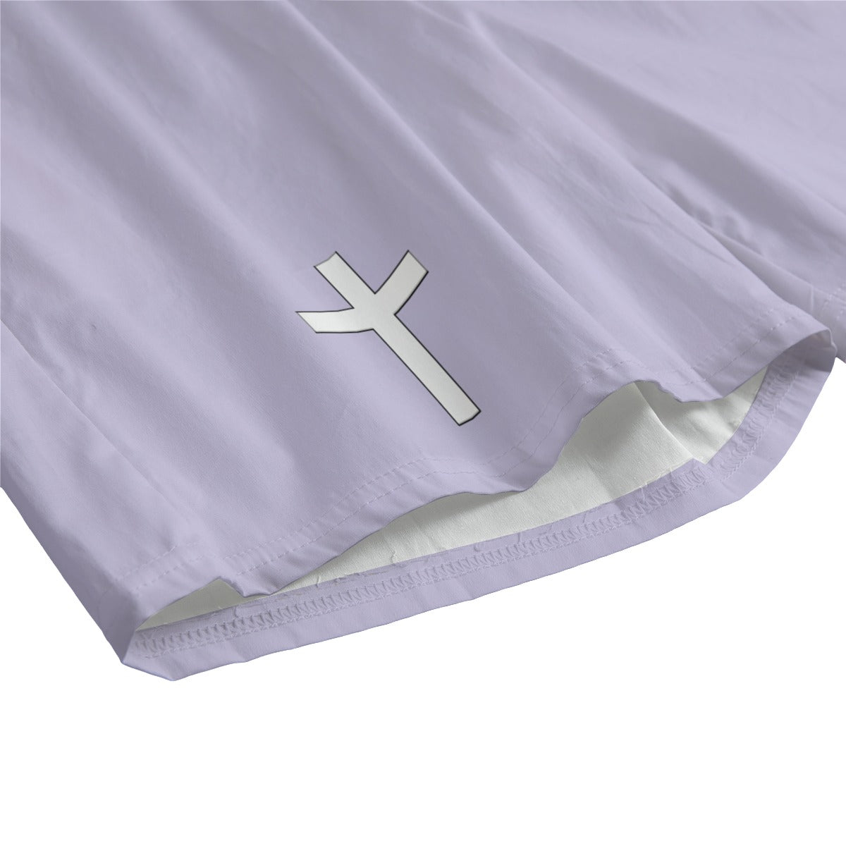 JESUS'S GYM philippians 4 13 shorts  (Light Purple)