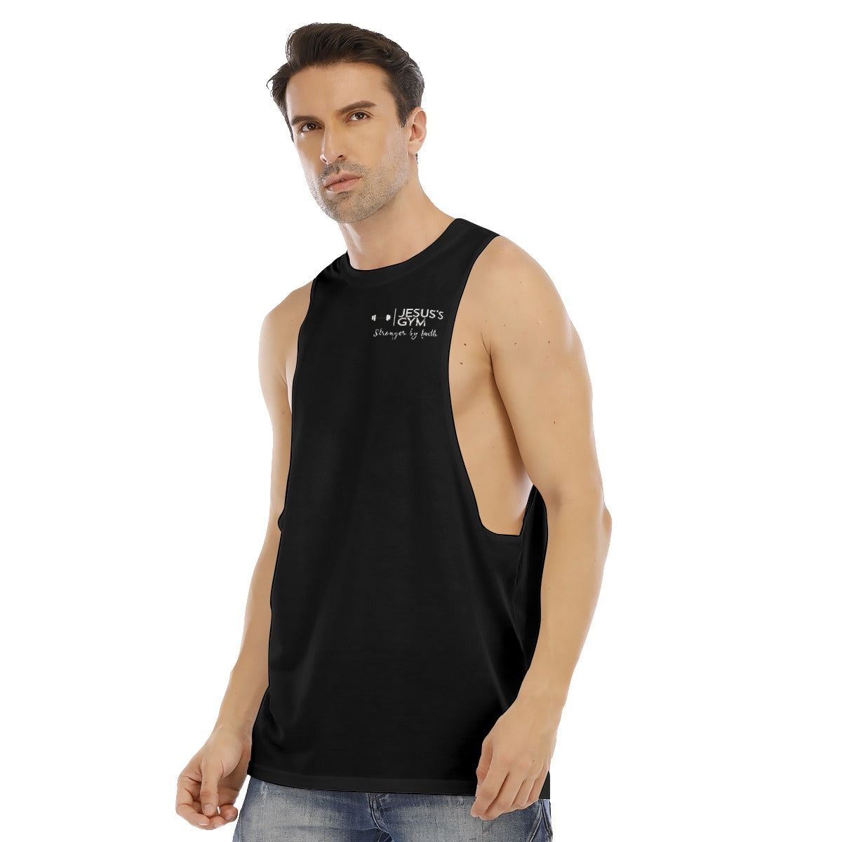 JESUS'S GYM official muscle tank (Black)