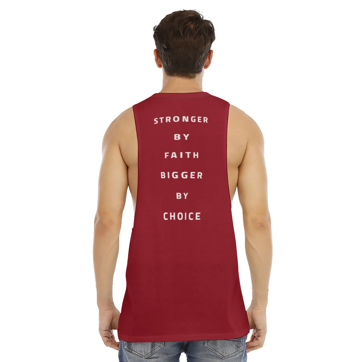 JESUS'S GYM official muscle tank (Red)