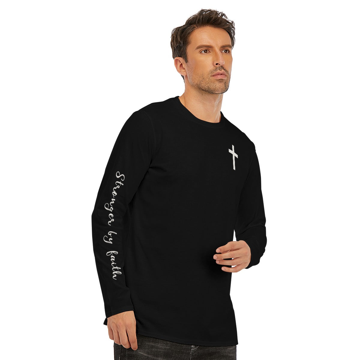 JESUS'S GYM Long Sleeve T-Shirt (Black)