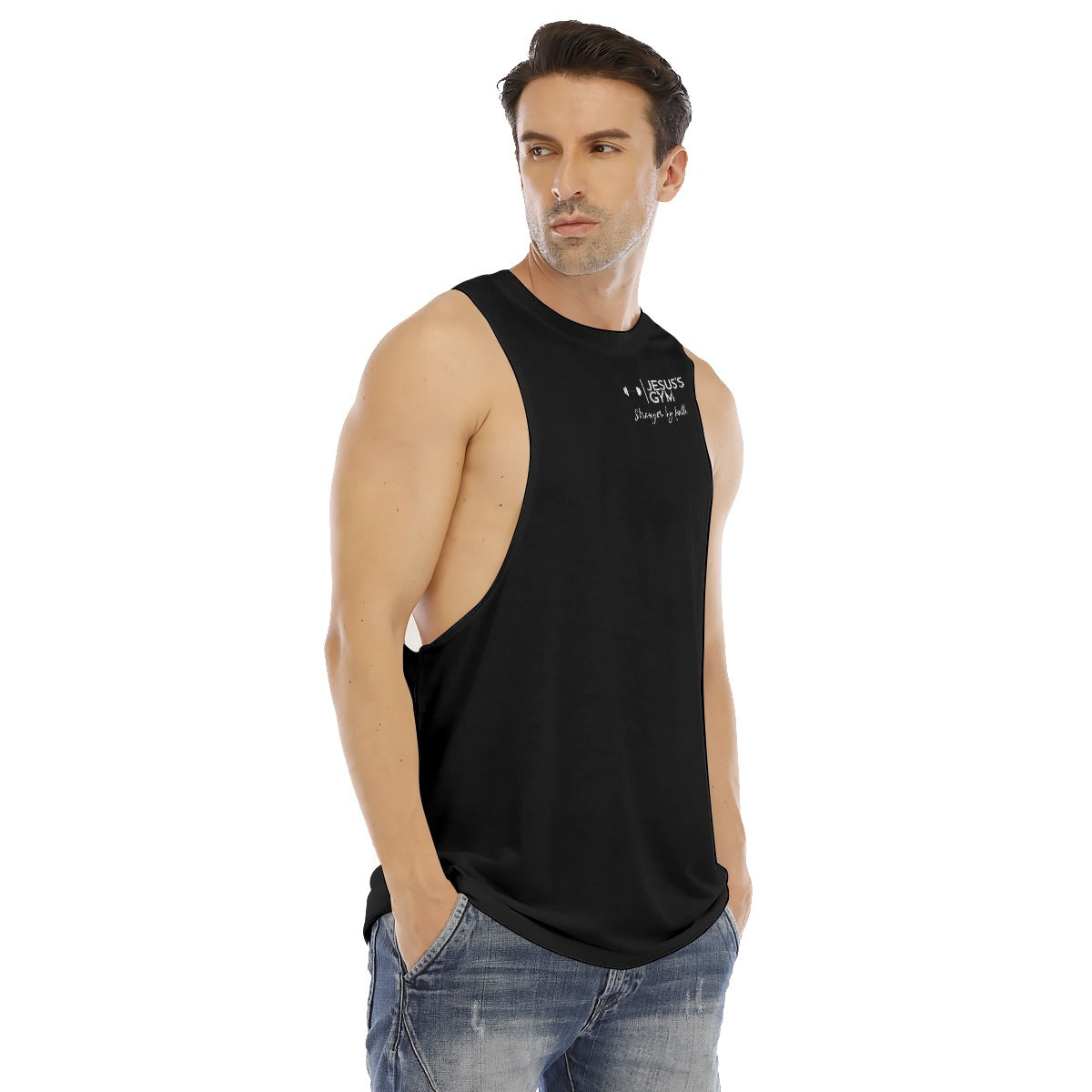 JESUS'S GYM official muscle tank (Black)