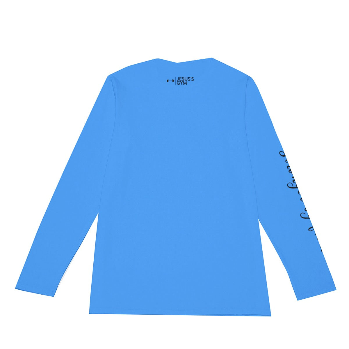 JESUS'S GYM Long Sleeve T-Shirt (Blue)