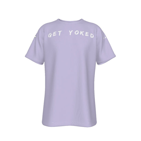 JESUS'S GYM GET YOKED T SHIRT (Light Purple)